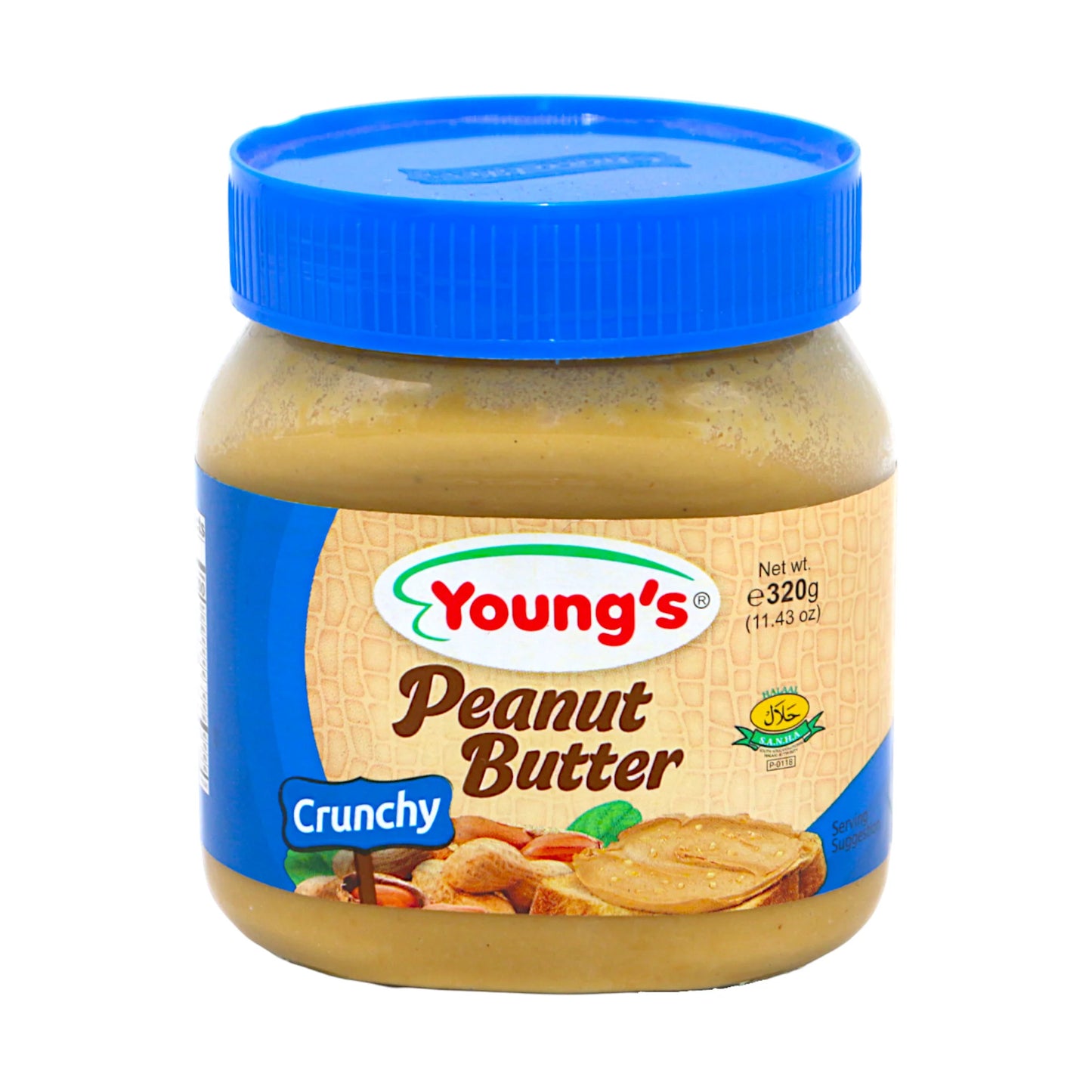 youngs peanut butter crunchy 320g