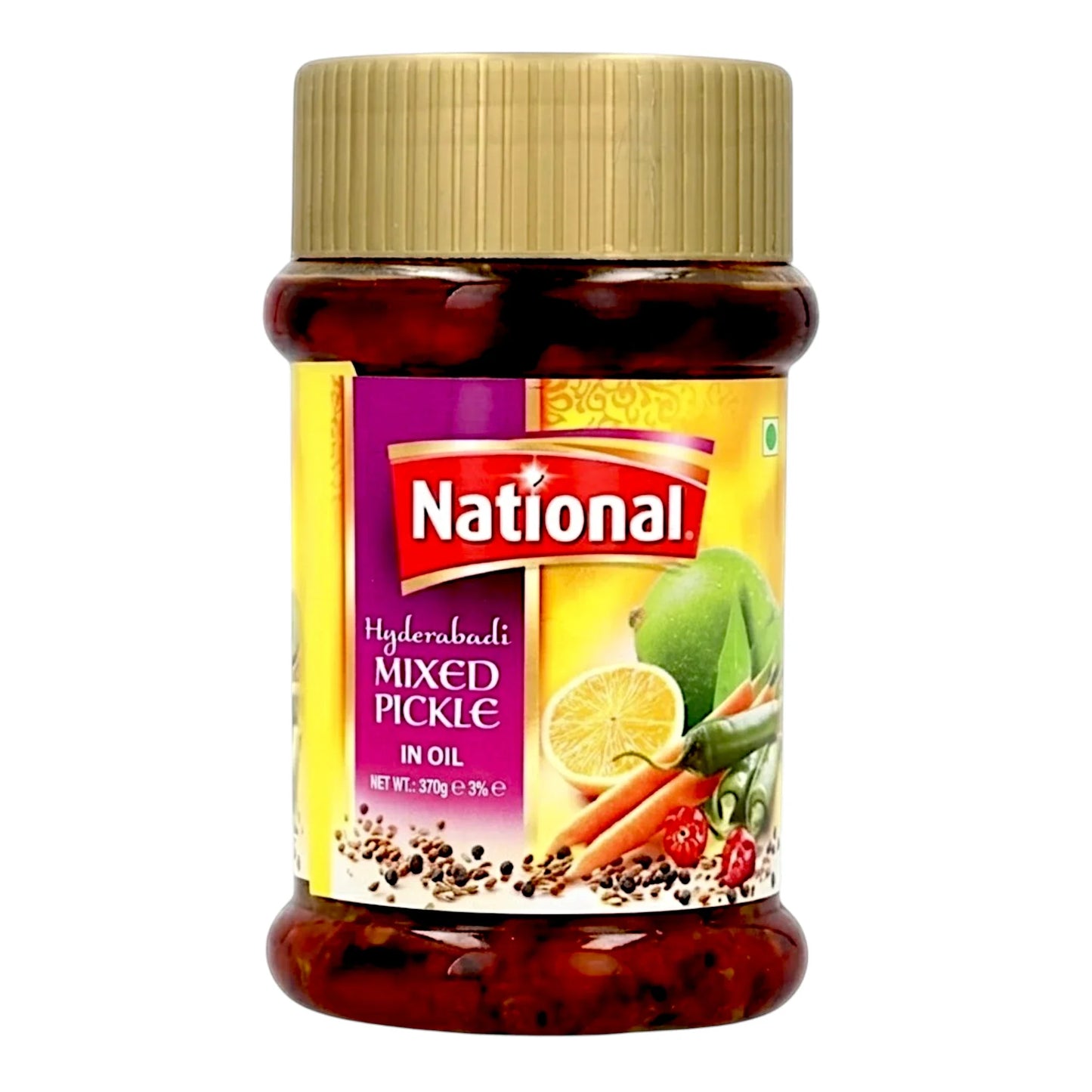 national pickle hyderabadi mixed 370g