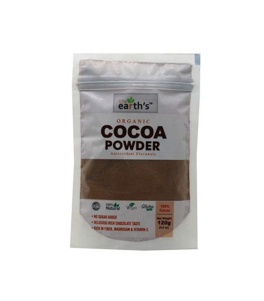 earth organic cocoa powder 120g