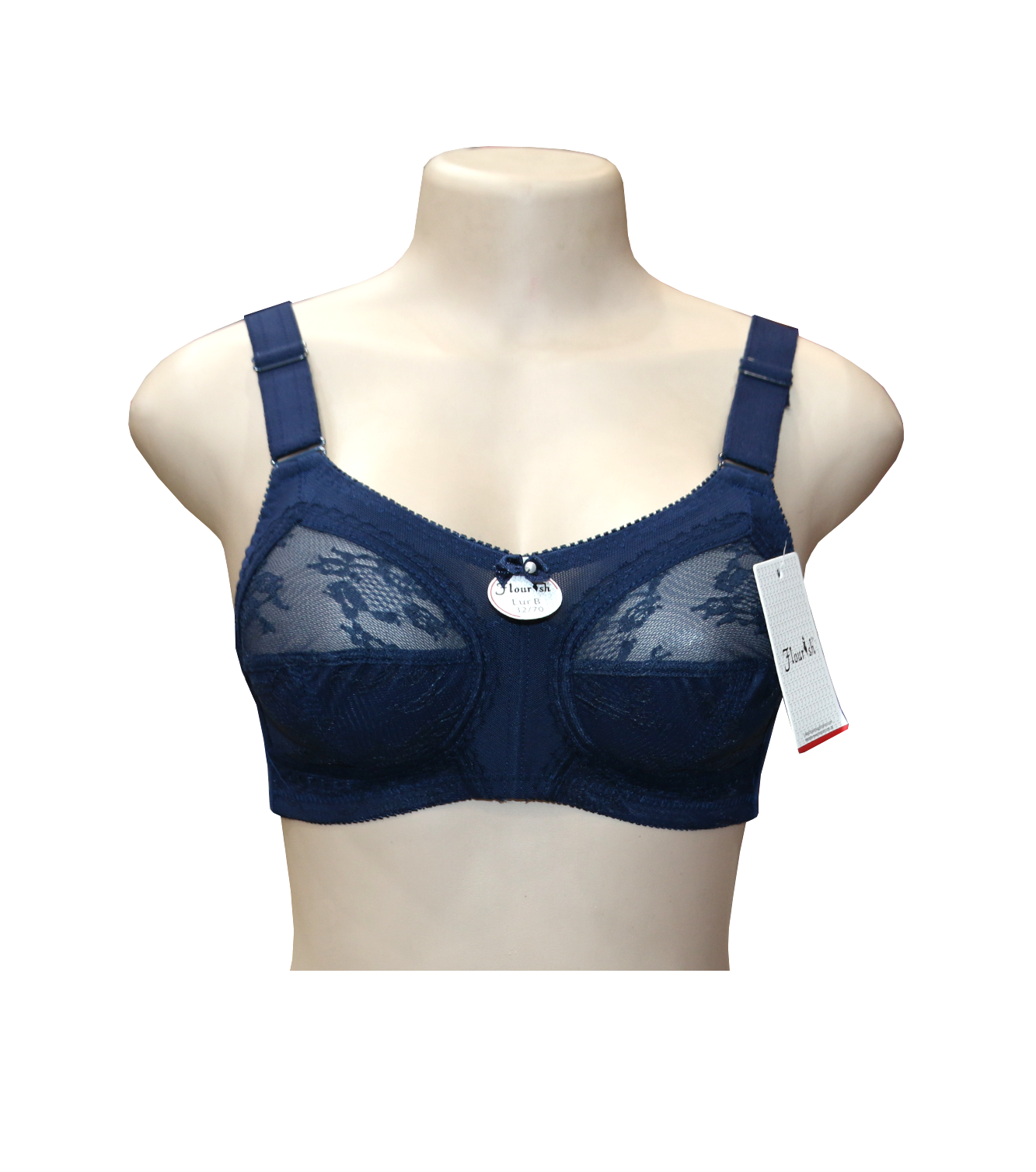 bra flourish disclosure navy blue 38f