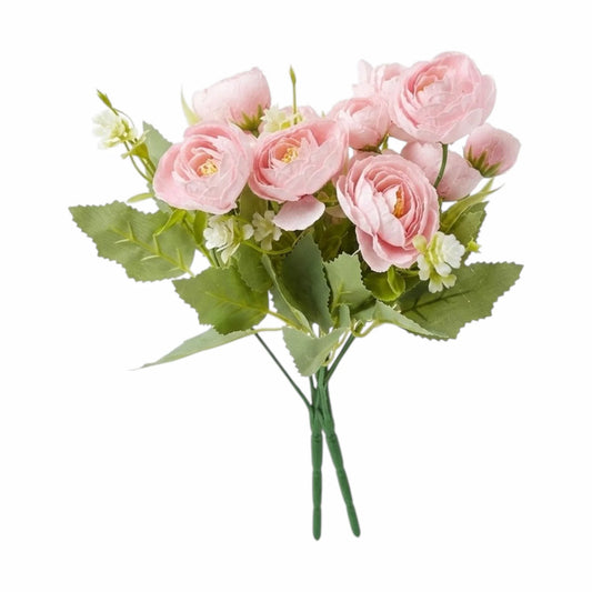 flower bunch peony with seeds pink