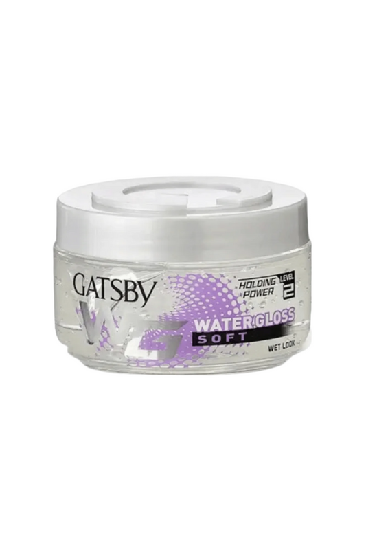 gatsby hair gel jar water gloss soft 150g indonesia